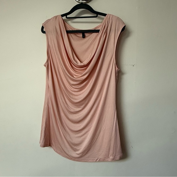 White House Black Market Tops - White House Black Market Draped Cowl Neck Sleeveless Top